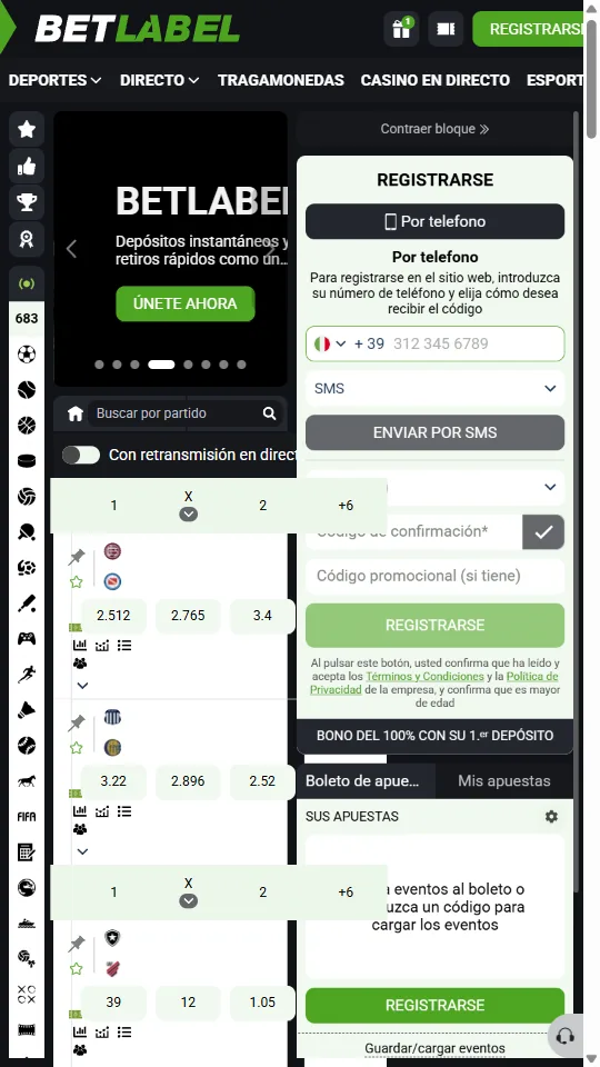 Mejores casas de apuestas que no bloquean: BetLabel BetLabel, casa de apuestas que no bloquea a los ganadores (portada móvil)